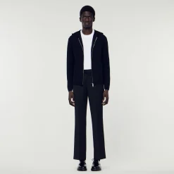 Sandro Paris Suéteres E Coletes-Cardigan Com Capuz E Ziper