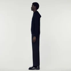 Sandro Paris Suéteres E Coletes-Cardigan Com Capuz E Ziper