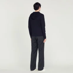 Sandro Paris Suéteres E Coletes-Cardigan Com Capuz E Ziper