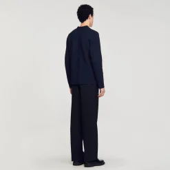 Sandro Paris Suéteres E Coletes-Cardigan De Malha Jacquard Flor