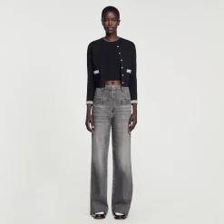 Sandro Paris Conjuntos-Cardigan Embelezado Com Pedra