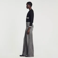 Sandro Paris Conjuntos-Cardigan Embelezado Com Pedra