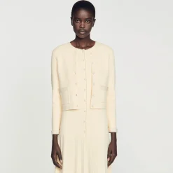 Sandro Paris Conjuntos-Cardigan Embelezado Com Pedra