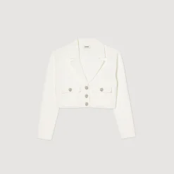 Sandro Paris Suéteres E Cardigans-Casaco Cardiga Com Joias