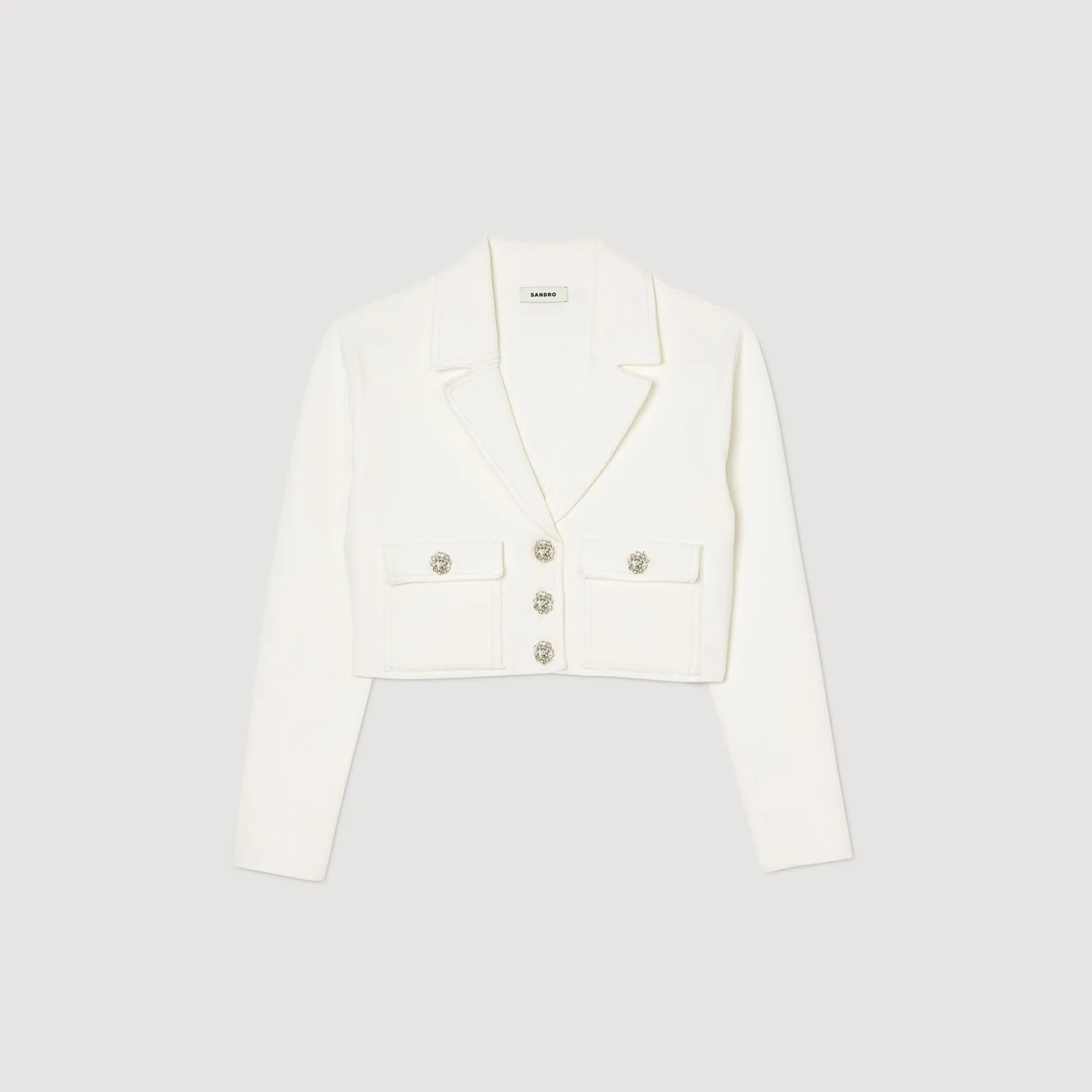 Sandro Paris Suéteres E Cardigans-Casaco Cardiga Com Joias