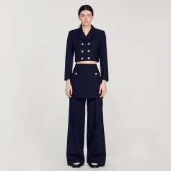 Sandro Paris Jaquetas E Jaquetas-Casaco Curto Trespassado