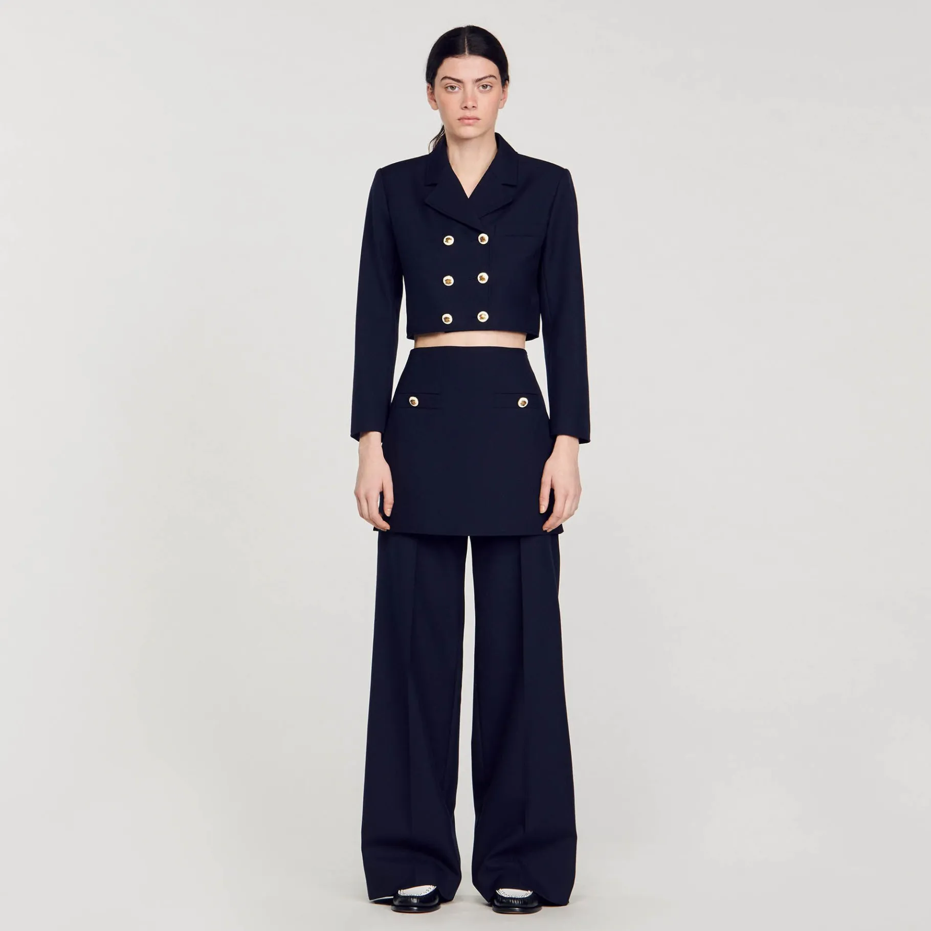 Sandro Paris Jaquetas E Jaquetas-Casaco Curto Trespassado