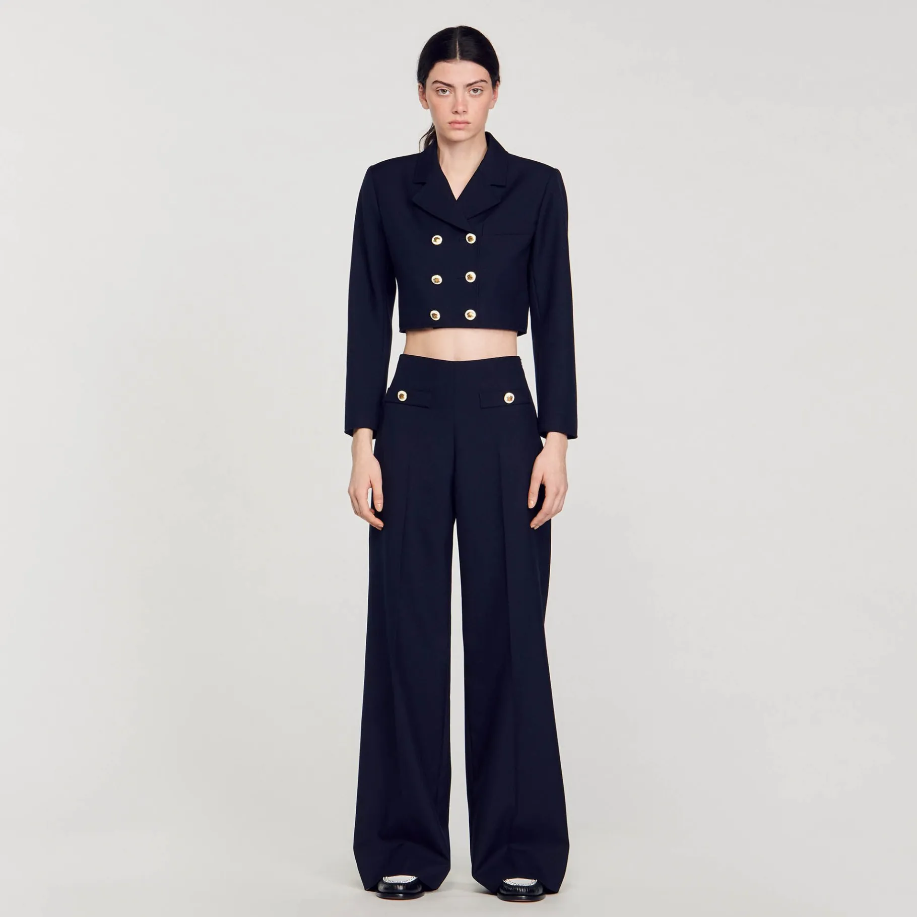 Sandro Paris Jaquetas E Jaquetas-Casaco Curto Trespassado