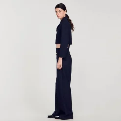 Sandro Paris Jaquetas E Jaquetas-Casaco Curto Trespassado