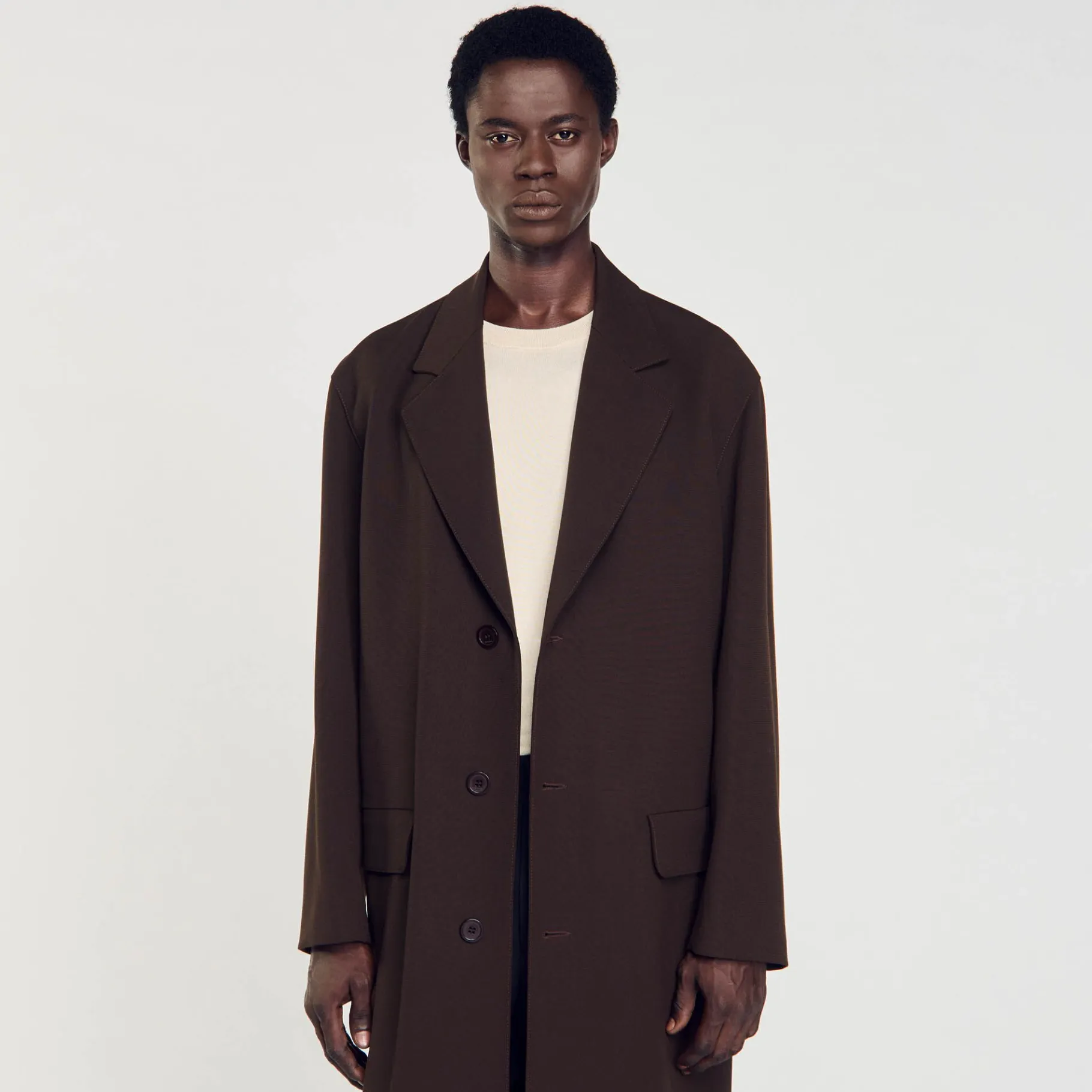 Sandro Paris Casacos E Jaquetas-Casaco De La