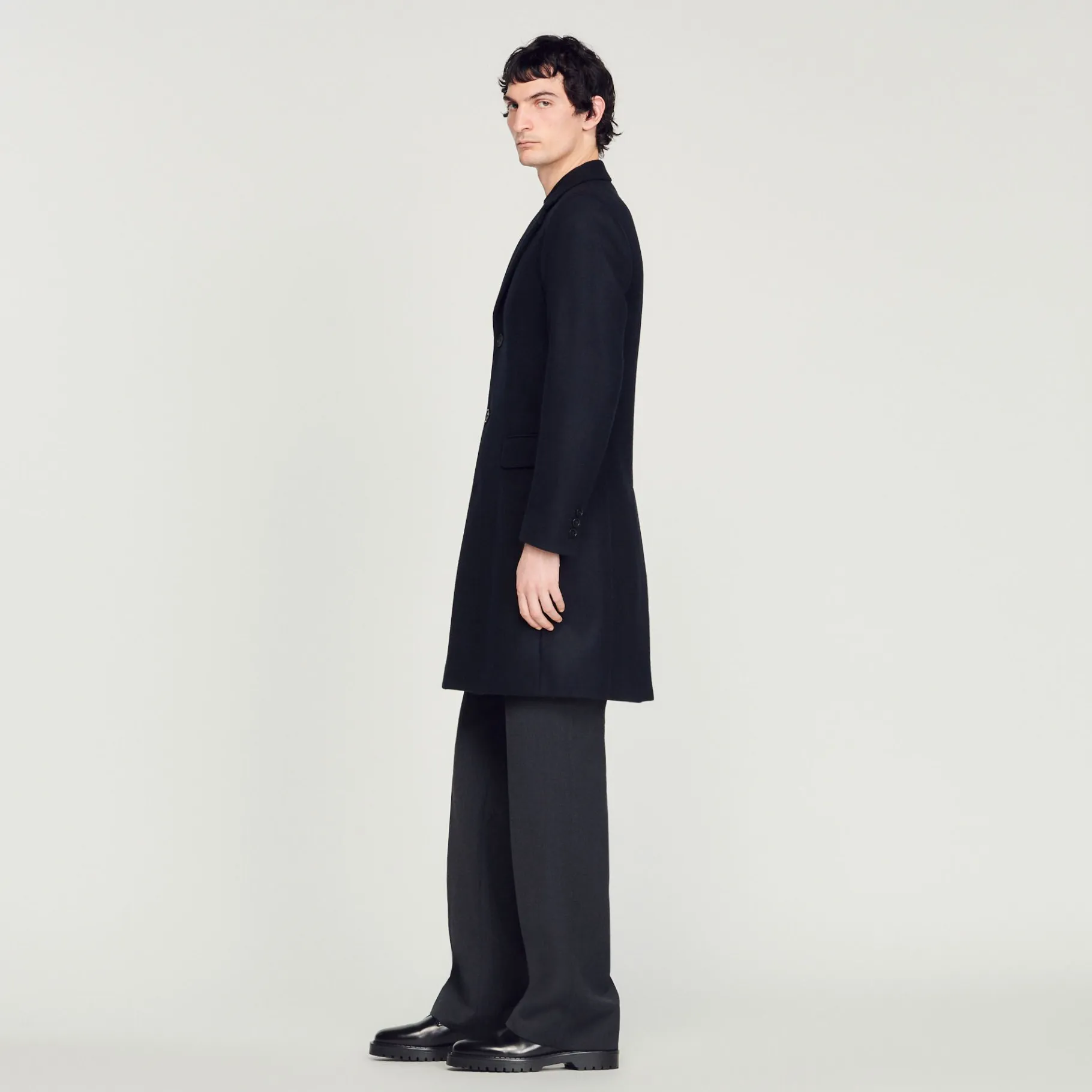 Sandro Paris Casacos E Jaquetas-Casaco De La E Caxemira