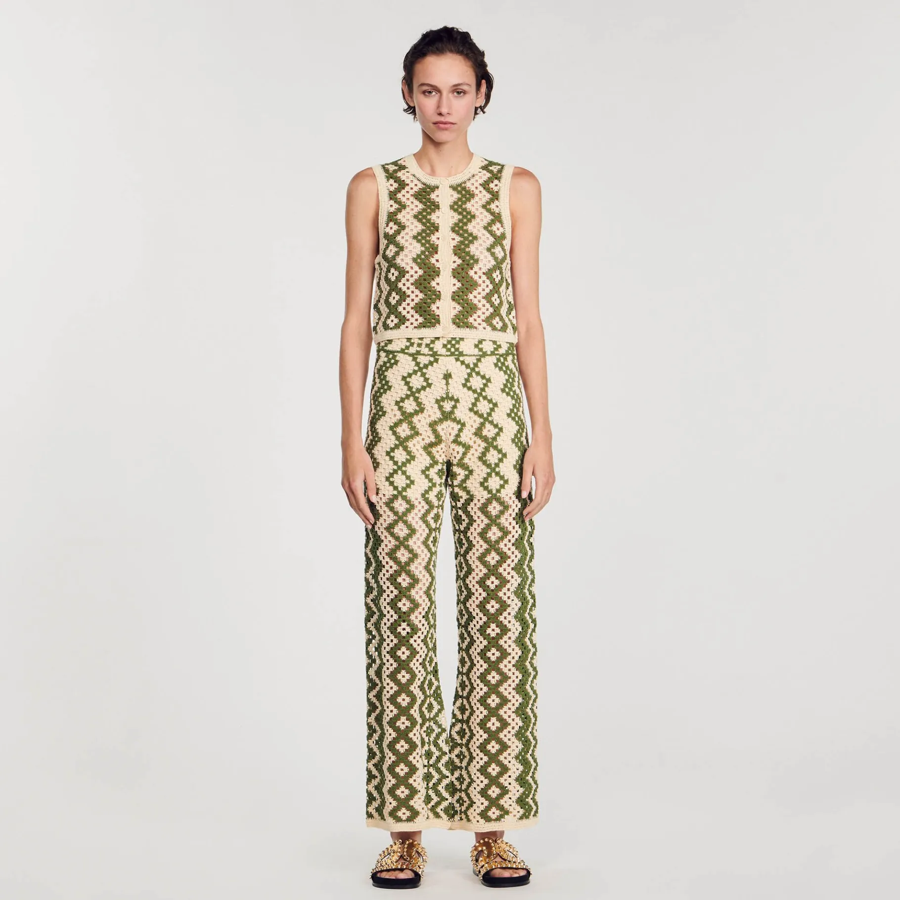 Sandro Paris Conjuntos-Colete De Croche