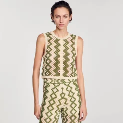 Sandro Paris Conjuntos-Colete De Croche