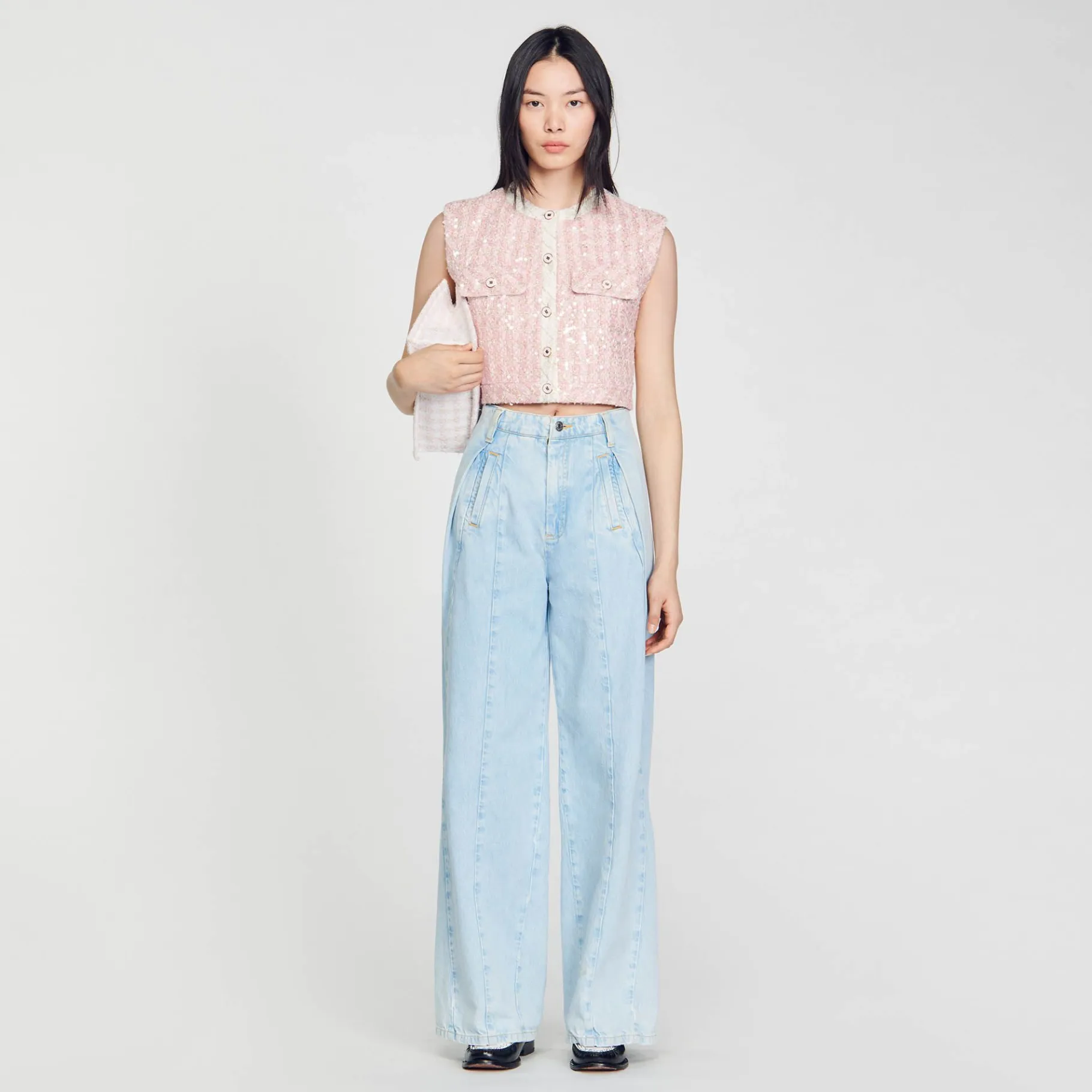 Sandro Paris Conjuntos-Colete De Sarja