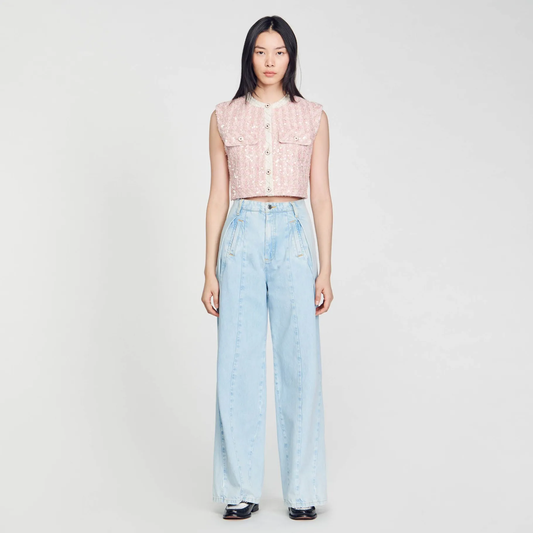 Sandro Paris Conjuntos-Colete De Sarja