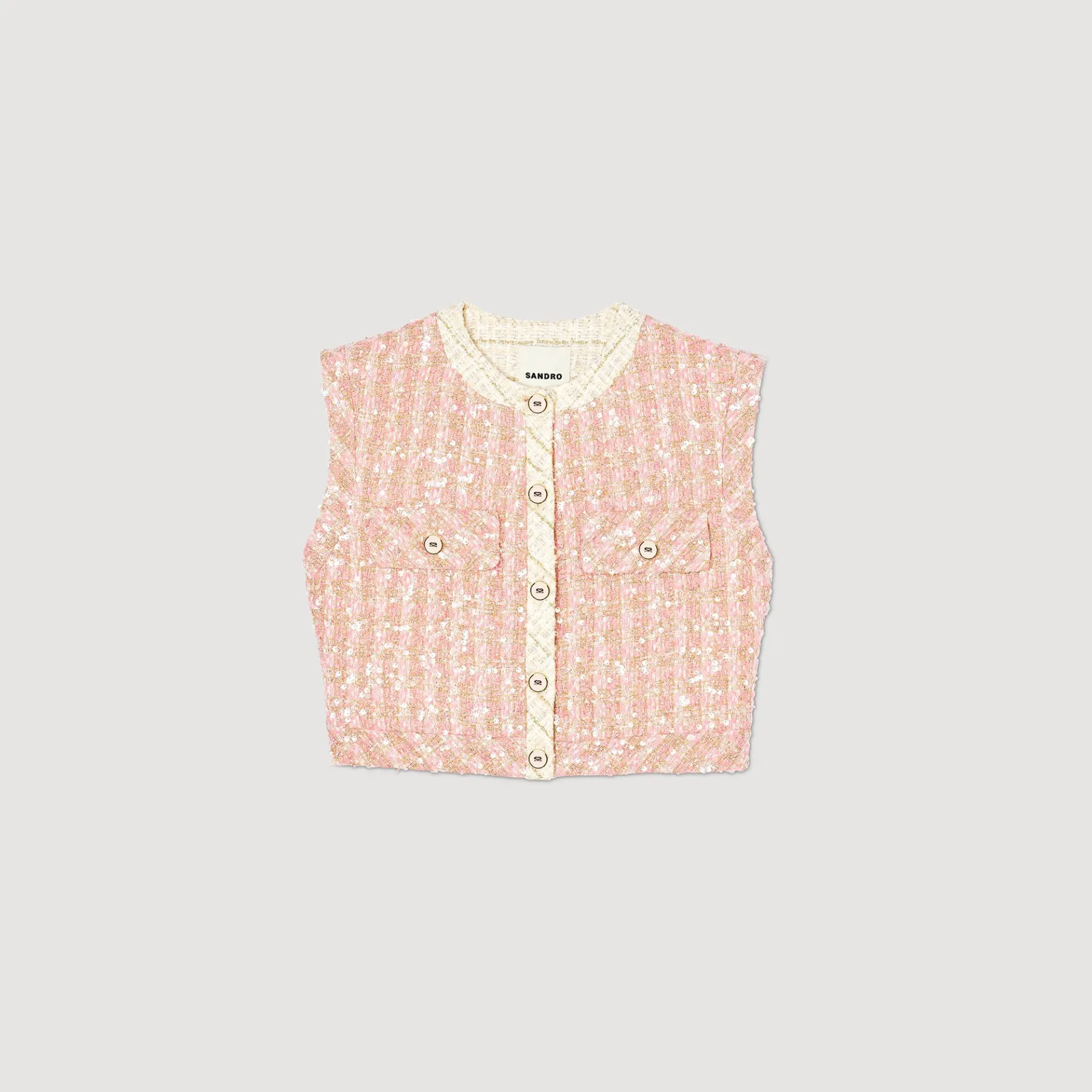 Sandro Paris Conjuntos-Colete De Sarja