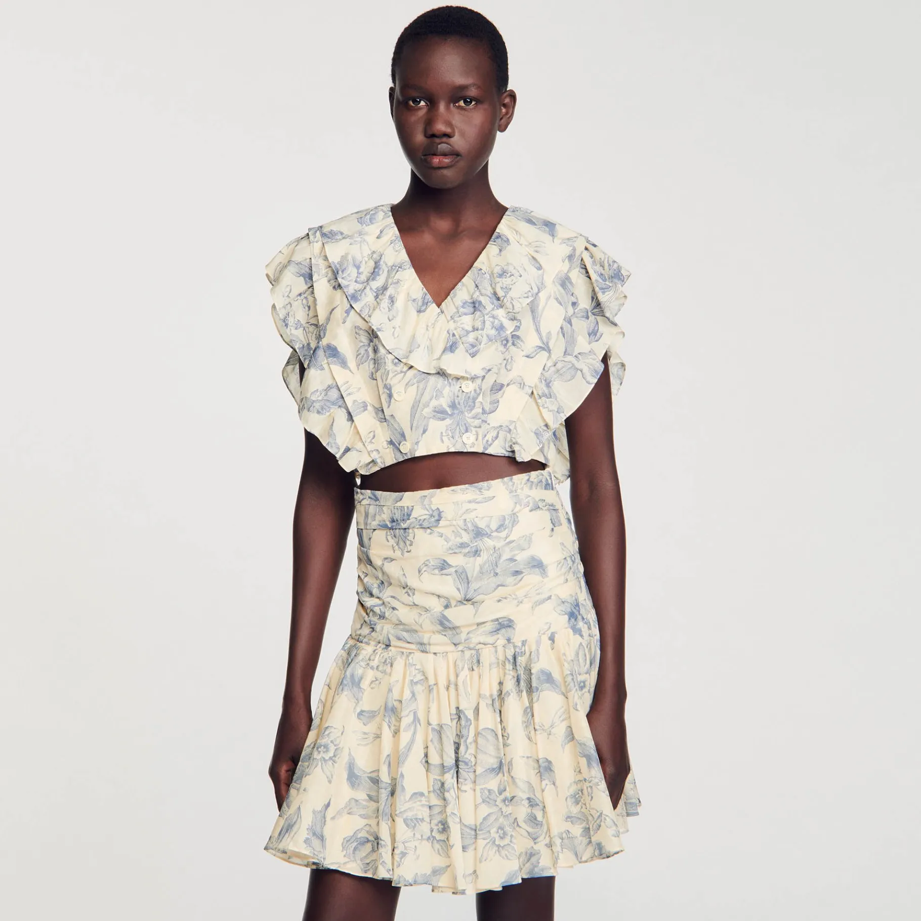 Sandro Paris Conjuntos-Cubra Com Flores E Babados