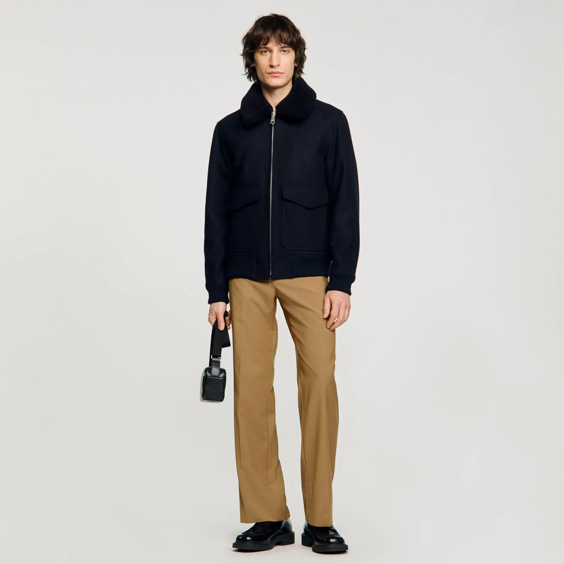 Sandro Paris Casacos E Jaquetas-Jaqueta Bomber De La