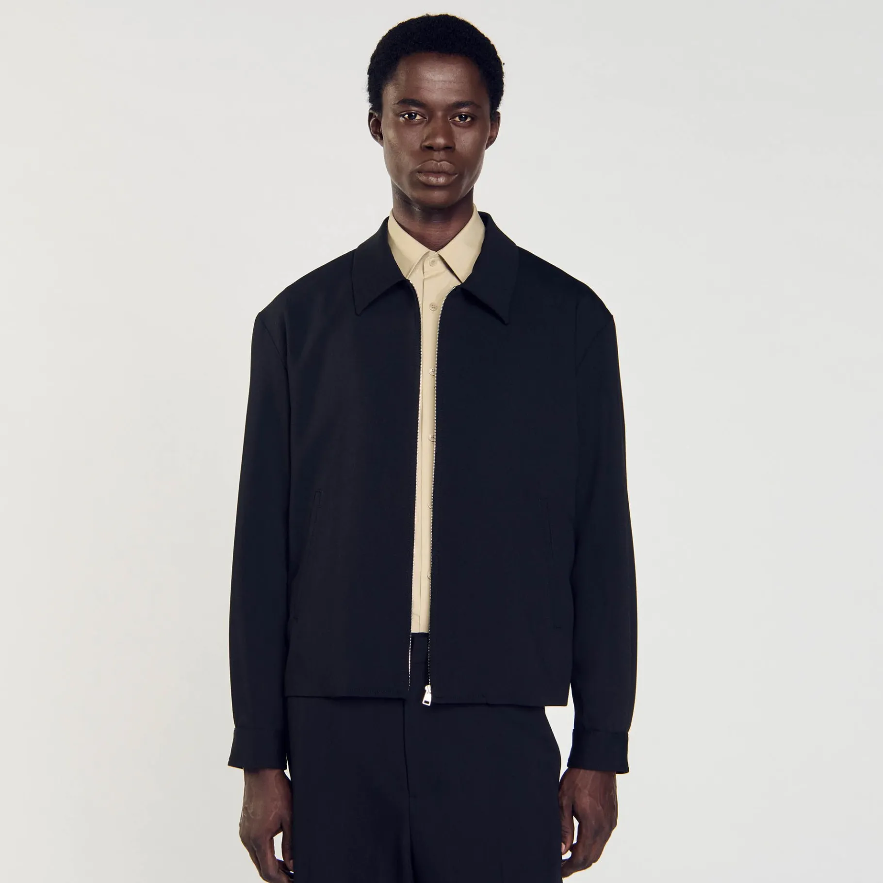 Sandro Paris Casacos E Jaquetas-Jaqueta Com Ziper