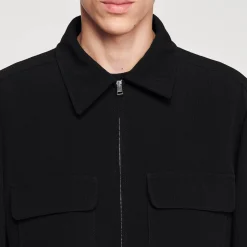 Sandro Paris Casacos E Jaquetas-Jaqueta Com Ziper