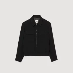 Sandro Paris Casacos E Jaquetas-Jaqueta Com Ziper