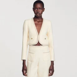 Sandro Paris Conjuntos-Jaqueta Curta De Sarja