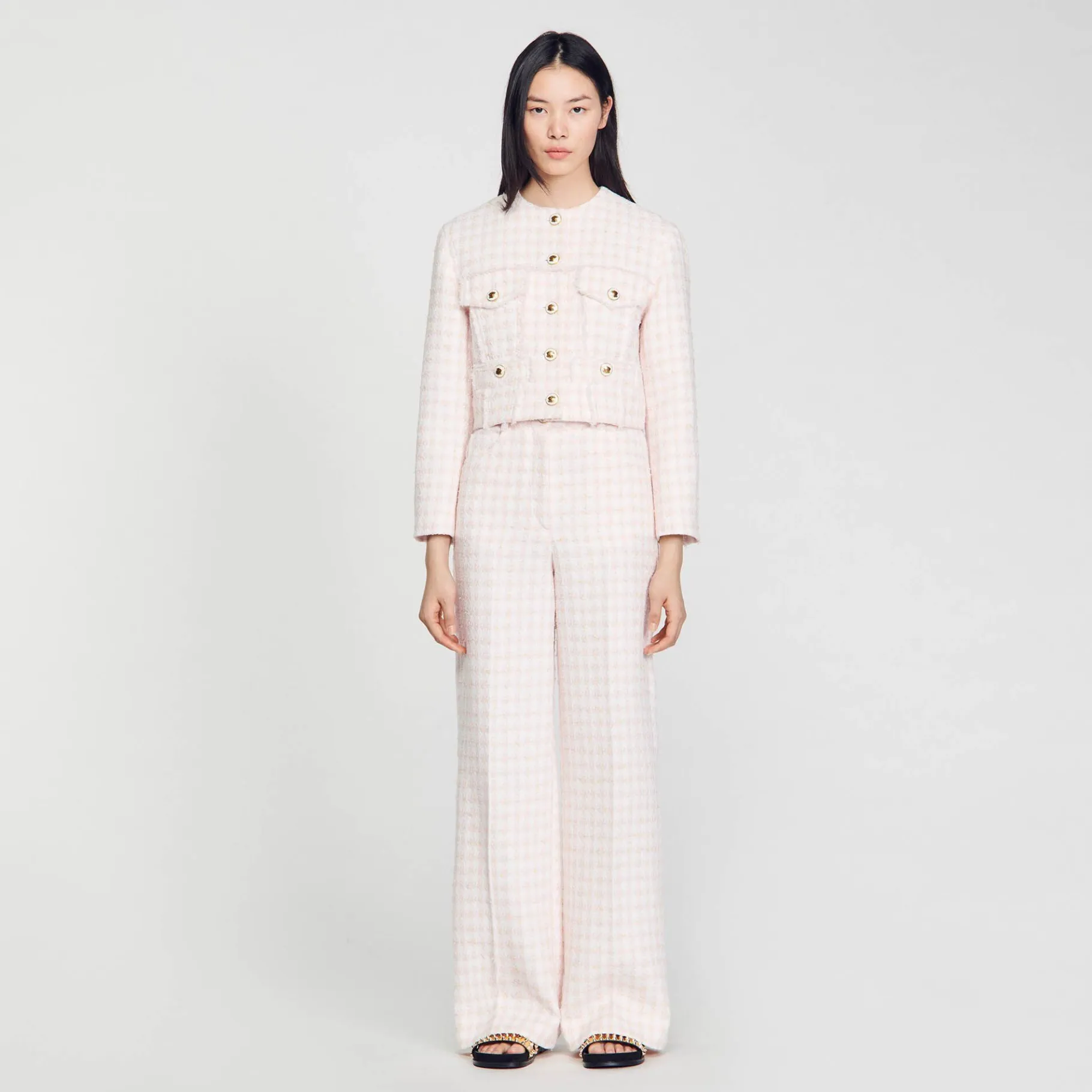 Sandro Paris Conjuntos-Jaqueta Curta De Sarja Fantasia