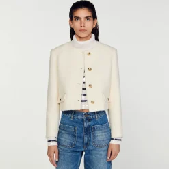 Sandro Paris Conjuntos-Jaqueta Curta De Tecido Atoalhado