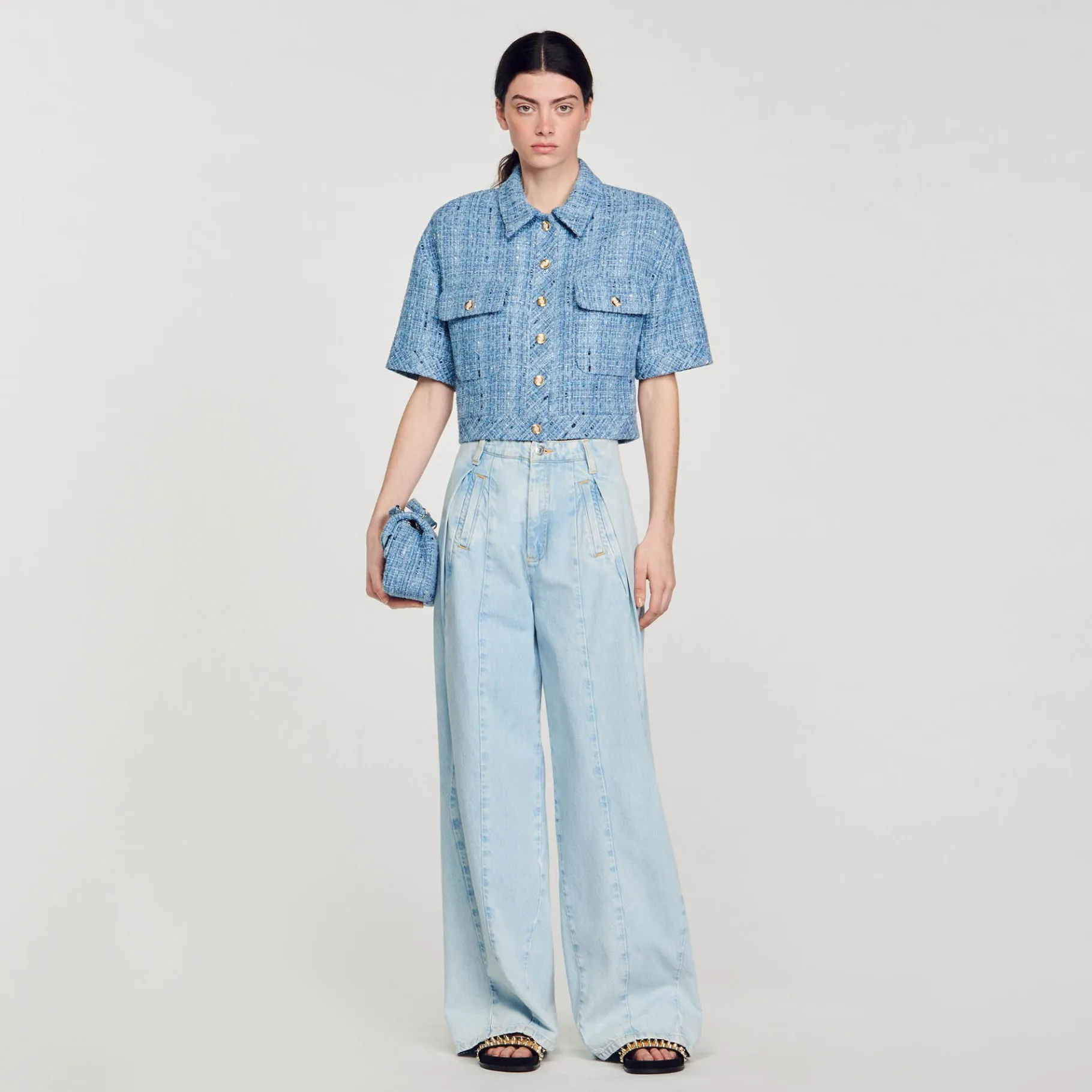 Sandro Paris Conjuntos-Jaqueta Curta De Tweed