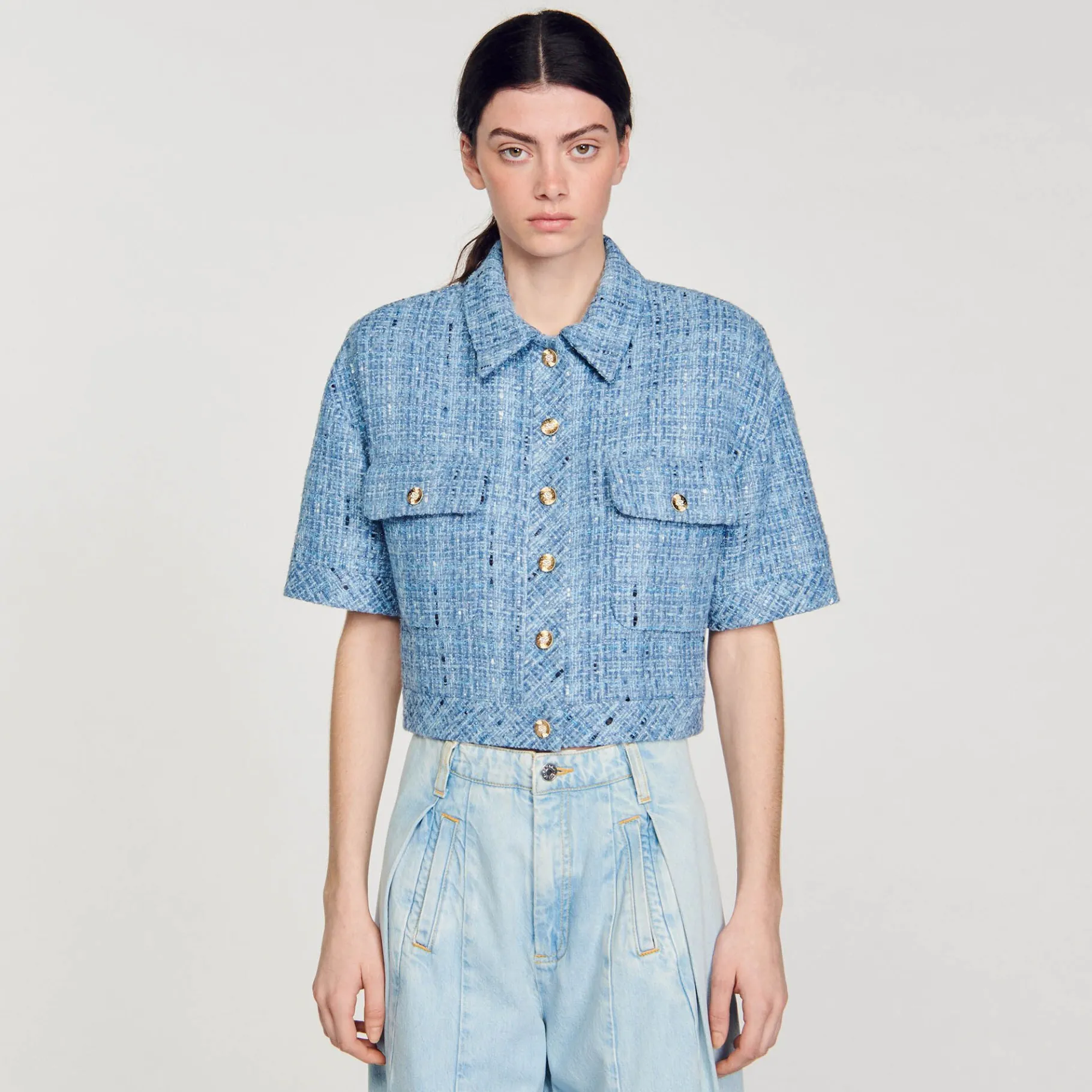 Sandro Paris Conjuntos-Jaqueta Curta De Tweed