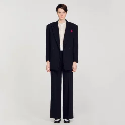 Sandro Paris Se Adequa-Jaqueta De Alfaiataria Oversized