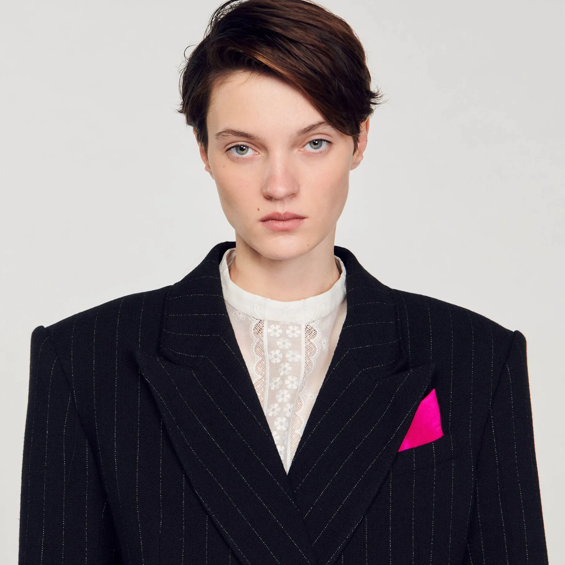 Sandro Paris Se Adequa-Jaqueta De Alfaiataria Oversized