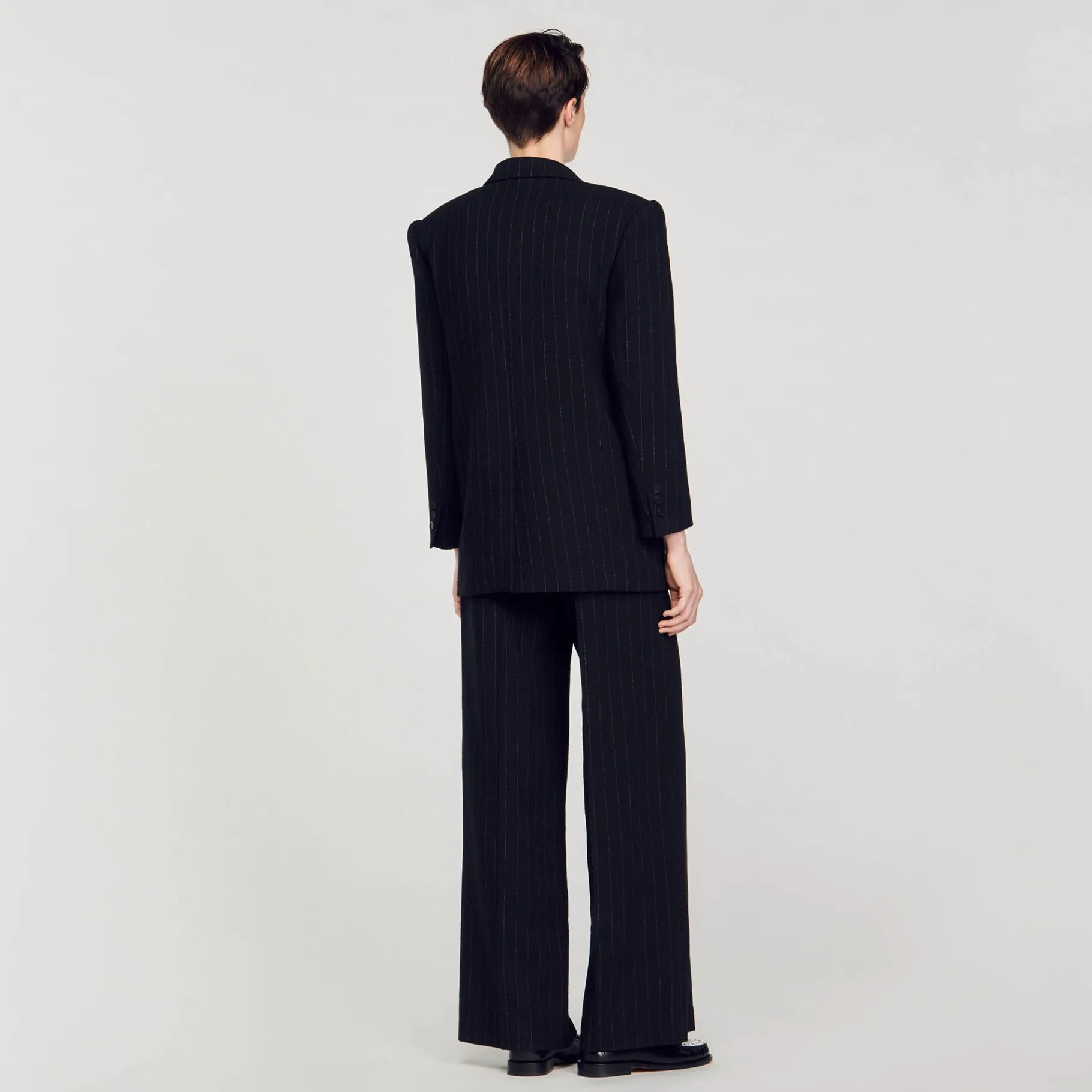 Sandro Paris Se Adequa-Jaqueta De Alfaiataria Oversized