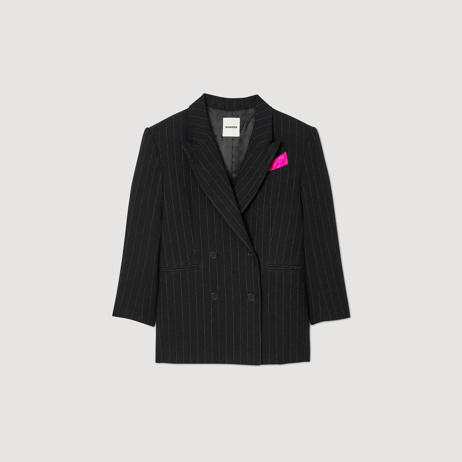 Sandro Paris Se Adequa-Jaqueta De Alfaiataria Oversized