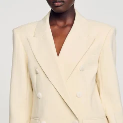 Sandro Paris Jaquetas E Jaquetas-Jaqueta De Alfaiataria Trespassada