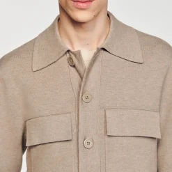 Sandro Paris Suéteres E Coletes-Jaqueta De Malha