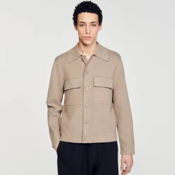 Sandro Paris Suéteres E Coletes-Jaqueta De Malha