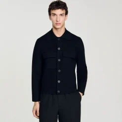 Sandro Paris Suéteres E Coletes-Jaqueta De Malha