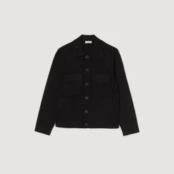 Sandro Paris Suéteres E Coletes-Jaqueta De Malha