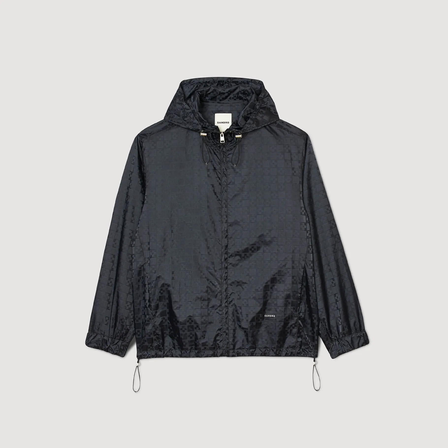Sandro Paris Casacos E Jaquetas-Jaqueta De Nylon Com Cruz Quadrada