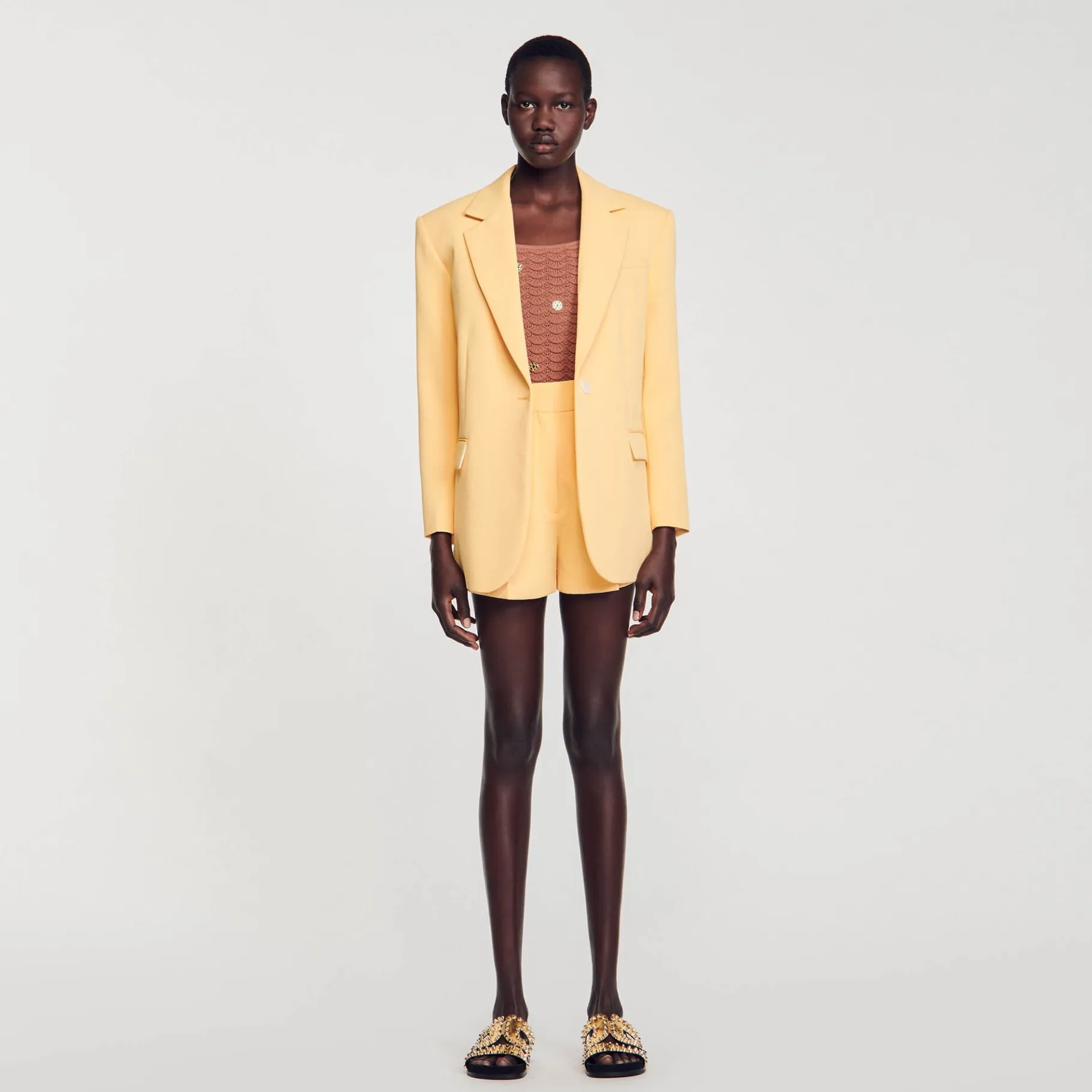 Sandro Paris Se Adequa-Jaqueta De Terno