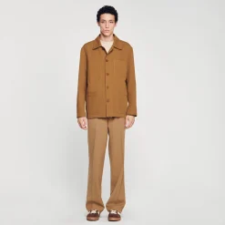 Sandro Paris Casacos E Jaquetas-Jaqueta De Trabalhador