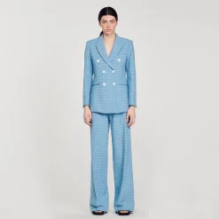 Sandro Paris Se Adequa-Jaqueta De Tweed Sob Medida