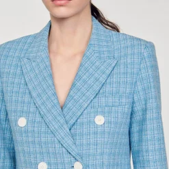 Sandro Paris Se Adequa-Jaqueta De Tweed Sob Medida