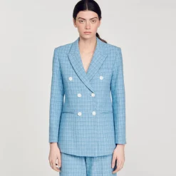Sandro Paris Se Adequa-Jaqueta De Tweed Sob Medida