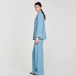 Sandro Paris Se Adequa-Jaqueta De Tweed Sob Medida