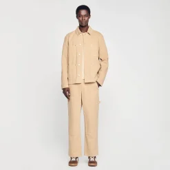 Sandro Paris Casacos E Jaquetas-Jaqueta Jeans De Trabalhador