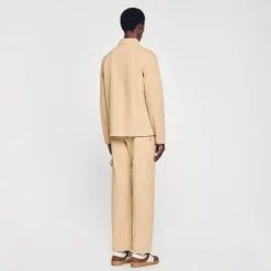 Sandro Paris Casacos E Jaquetas-Jaqueta Jeans De Trabalhador