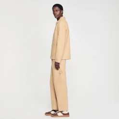 Sandro Paris Casacos E Jaquetas-Jaqueta Jeans De Trabalhador