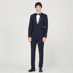 Sandro Paris Ternos E Smokings-Jaqueta Smoking Com Cetim